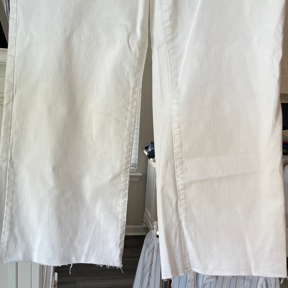 NWT Democracy White Flare Crop Jeans - Picture 2 of 3